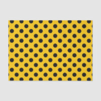 Bolinhas pretas em amarelo