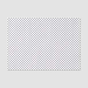 Papel De Seda Bolinhas pretas em branco