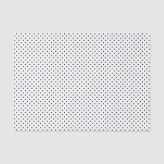 Papel De Seda Bolinhas pretas em branco