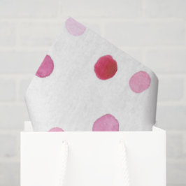 Papel De Seda Bolinhas Rosa Artisan Watercolor Sweet Multi-use