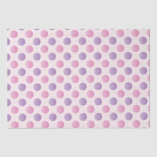 Papel De Seda Bolinhas Rosa E Roxo