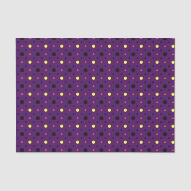 Papel De Seda Bolinhas Roxas e Multitamanho 02 (Frente )