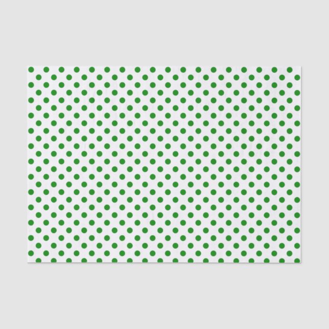 Papel De Seda Bolinhas Verde sobre o Livro Branco (Frente )