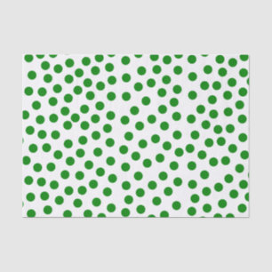 Papel De Seda Bolinhas verdes