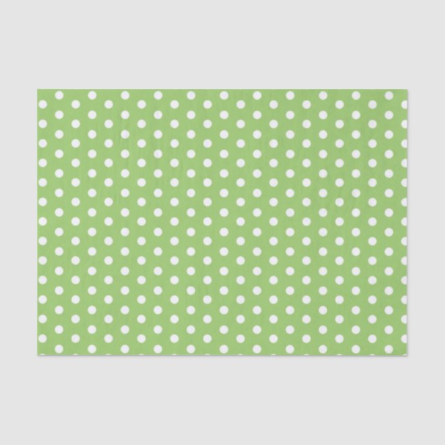 Papel De Seda Bolinhas verdes (Frente )