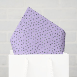 Papel De Seda Bolinhas verdes roxas e bonitas