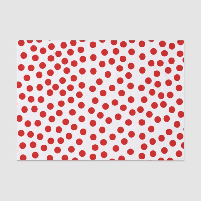 Papel De Seda Bolinhas vermelhas (Frente )