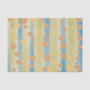 Papel De Seda Bolinhas Verticais em Forma de Aquarela