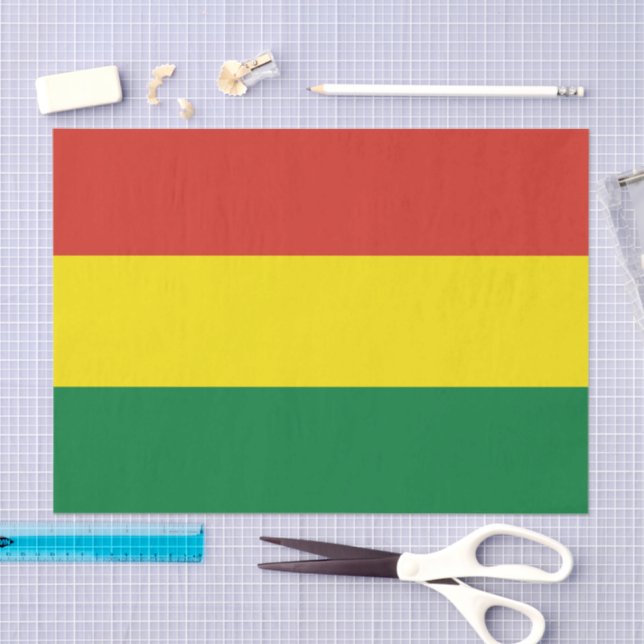 Papel De Seda Bolivia tissue paper, Bolivian Flag tissue paper (Arte )