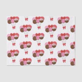 Papel De Seda Bolos de Dia dos Namorados Pops Açúcar Doces Perso