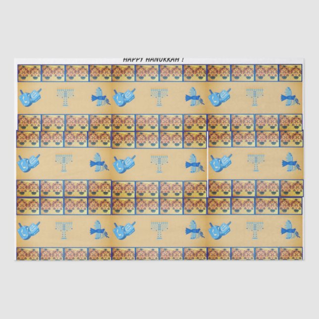 Papel De Seda Bolsa de presentes para o tema das flores de Hanuk (Frente )