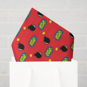 Papel De Seda Bombas Coloridas Super Hero Histórias em quadrinho