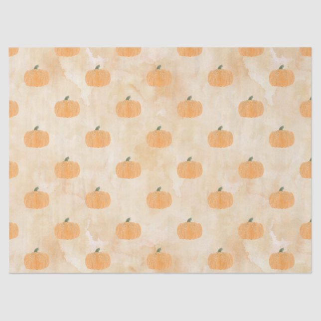 Papel De Seda Bombas de Aquarelas na Sequência Laranja (Frente )