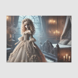 Papel De Seda Boneca Vitoriana Gótica - Escuro Encantado