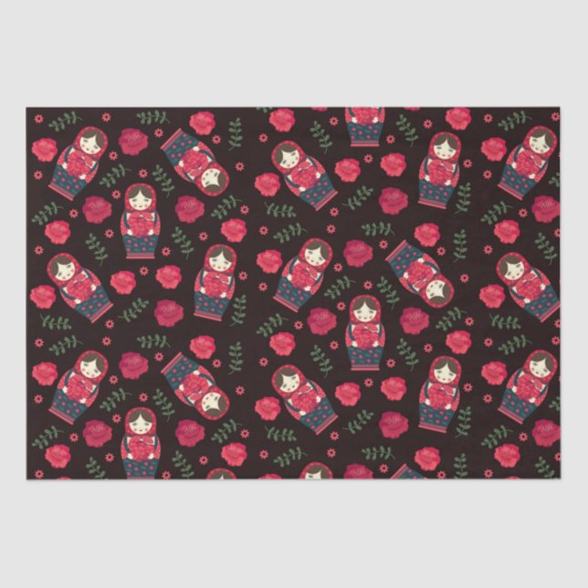 Papel De Seda Bonecas para nidificação (Frente )