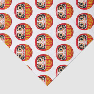 Papel De Seda Boneco Daruma (amuleto tradicional japonês de boa