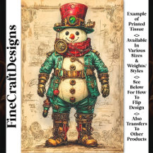 Boneco de Neve de Férias Vibe Steampunk BL2 Decoup