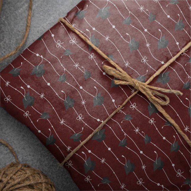 Papel De Seda Bonés de formatura de marrom e fita (Criador carregado)