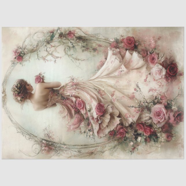 Papel De Seda Bonita Coleção de Beleza, Maiden (Frente )