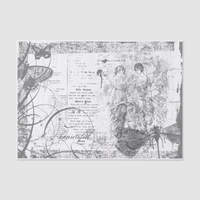 Papel De Seda Bonita dcoupage das Damas (Frente )