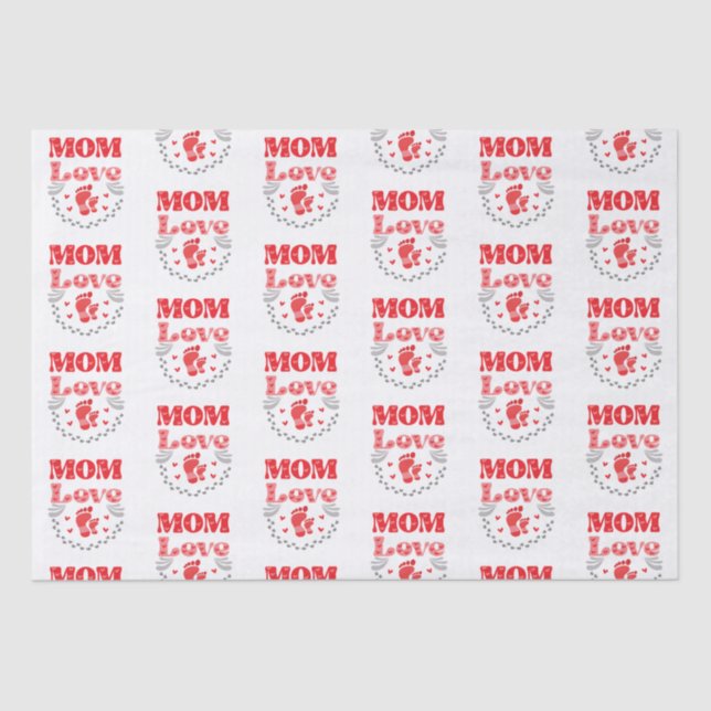 Papel De Seda Bonita Mãe Amor (Frente )