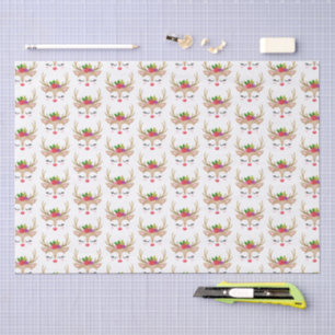 Papel De Seda Bonita Rapariga de Natal Face