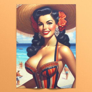 Papel De Seda Bonita Vintage Summer Girl