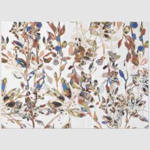 Papel De Seda Bonito Aquarela Deixa Berries Floral