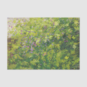Papel De Seda Bonito Aquarela Pintura Gráfica Bush Floral