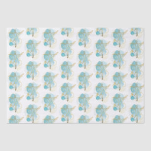 Papel De Seda Bonito Ballerina Watercolor Abstrato 