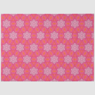 Papel De Seda Bonito estrelas rosadas rosa e laranja
