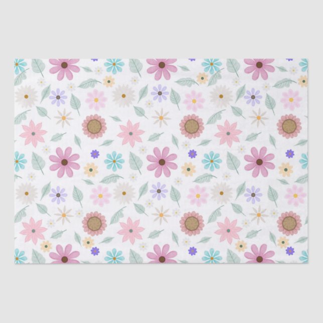 Papel De Seda Bonito Flores Rosa, Design do Groovy (Frente )