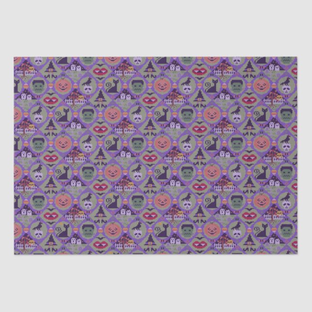 Papel De Seda Bonito Halloween (Frente )