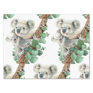 Papel De Seda Bonito Koala Bear Arte Animal Australiana   