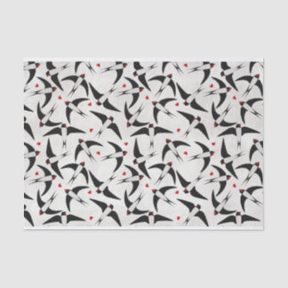 Papel De Seda Bonito padrão feito de aves de engomamento voadora