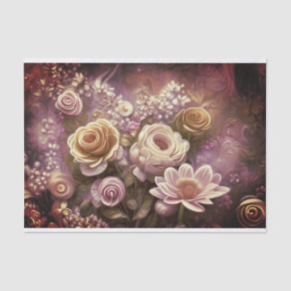 Papel De Seda Bonito Papel-Padrão De Flor Acrílico