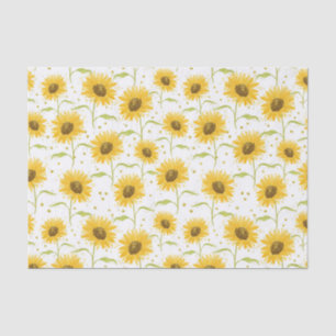 PAPEL DE SEDA BONITO PASTEL WATERCOLOR AMARELO FLORES