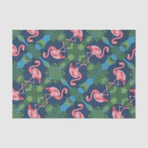 Papel De Seda Bonito Pink Flamingo Pattern
