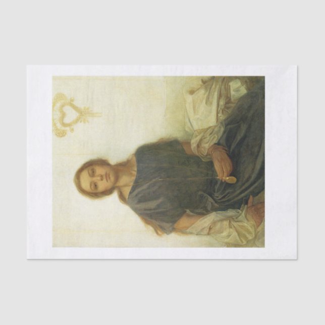 Papel De Seda Bonito retrato da desvinculação (Frente )