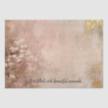 Bonito Rosa Dourado Paint Floral