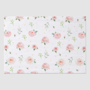 Papel De Seda Bonito Rosas Florais Cor-de-Rosa Rosa Flores Desca