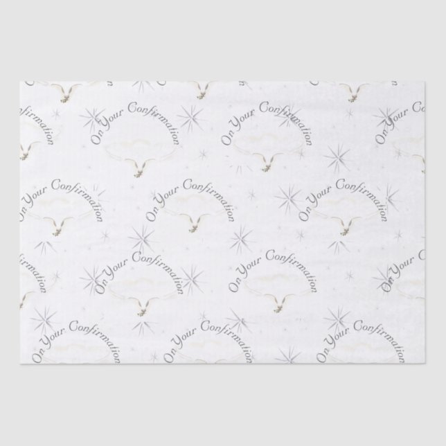 Papel De Seda Bonito Sacramento de Confirmação (Frente )