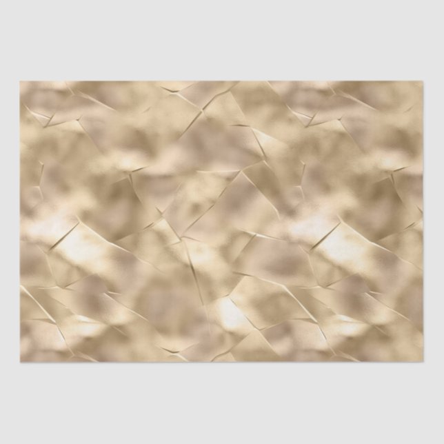 Papel De Seda Bonito Vidro Dourado Elegante (Frente )