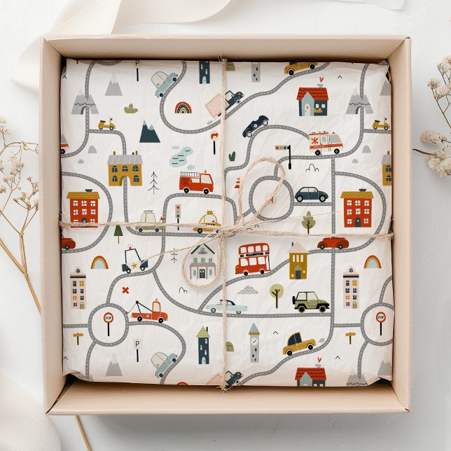 Papel De Seda Bons Carros Aniversário (Criador carregado)