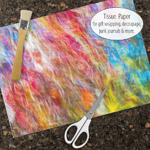 Papel De Seda Bons tendões de abstrato de cores