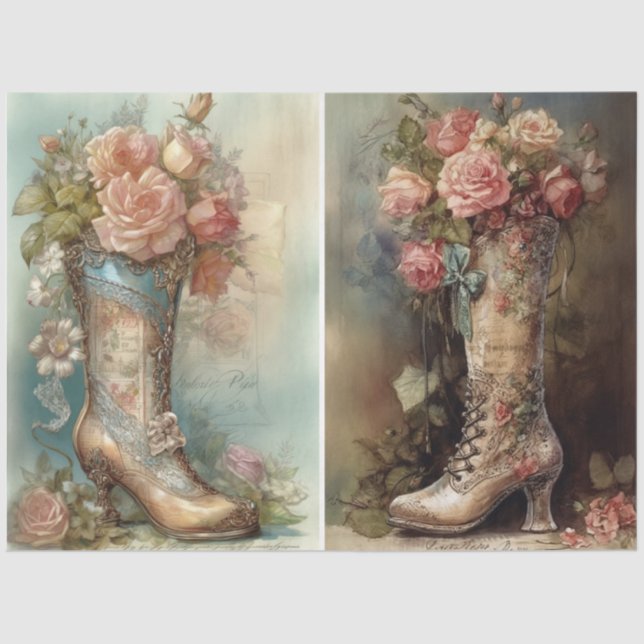 Papel De Seda Boots vitorianos (Frente )