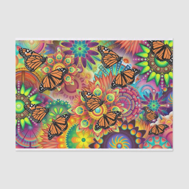 Papel De Seda Borboleta (Frente )