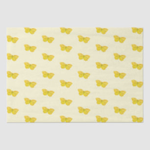 Papel De Seda Borboleta Amarela Brimstone
