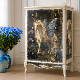 Papel De Seda Borboleta Azul Asa Unicórnio Decoupage
