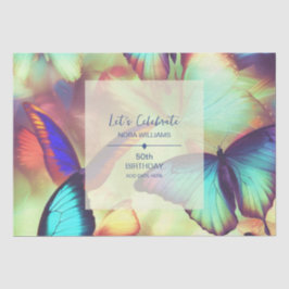 Papel De Seda Borboleta Birthday